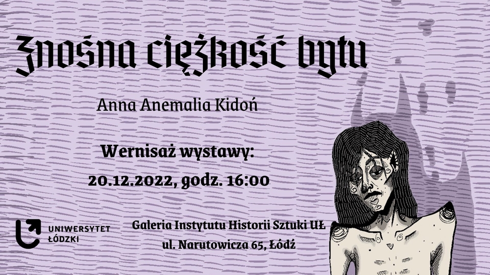 plakat zapraszający na wystawę w Galerii Instytutu Historii Sztuki