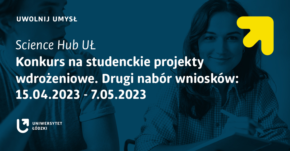 plakat promocyjny program Science Hub UŁ